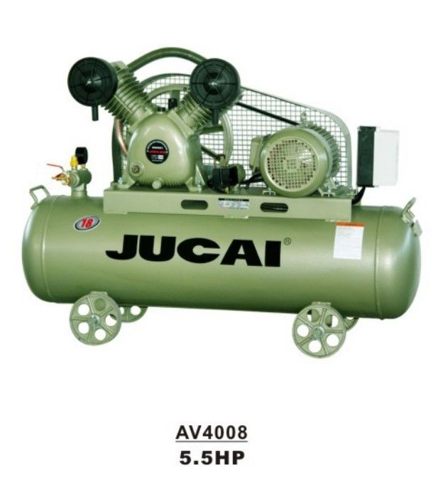 8 bar Belt Driven 5.5hp Reciprocating Piston Air Compressor  4kw 120L