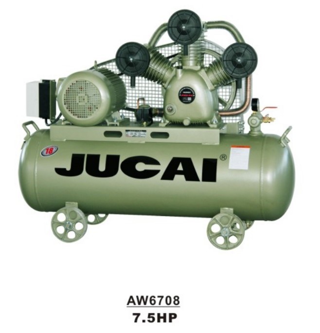 High Pressure Belt Driven Industrial Reciprocating Piston Air Compressor 7.5hp 5.5kw 150L